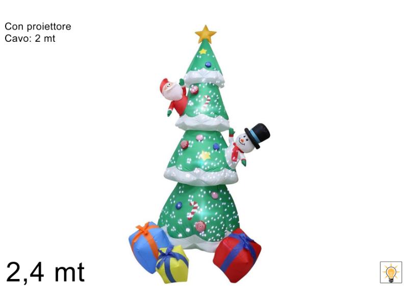 ALBERO C/DONI GONFIABILE C/PROIETTORE