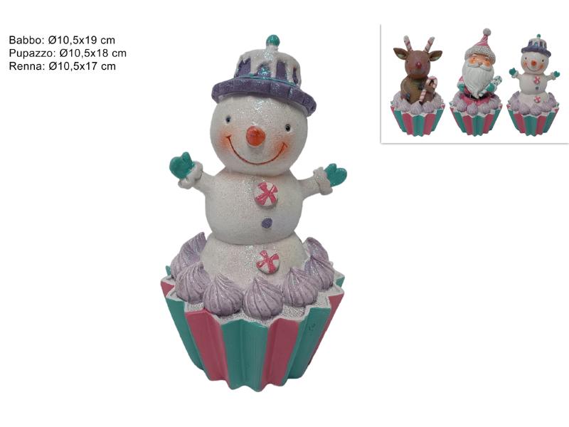 DOLCETTO C/ SOGGETTI NATALIZI DECORO CAKE DESIGN 3ASS