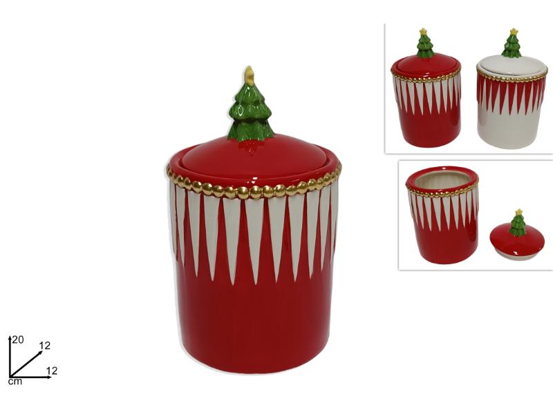 BARATTOLO CERAMICA 21CM C/ ALBERELLO