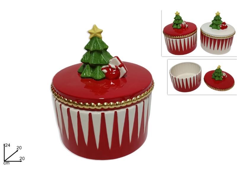 BARATTOLO CERAMICA 24CM C/ ALBERELLO
