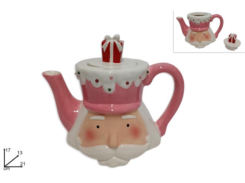 BARATTOLO BROCCA VISO SCHIACCIANOCI CERAMICA 17CM DECORO CANDY