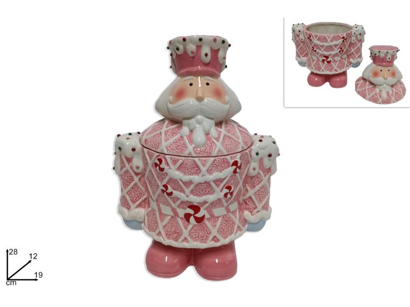 BARATTOLO SOLDATO SCHIACCIANOCI 28CM DECORO CANDY