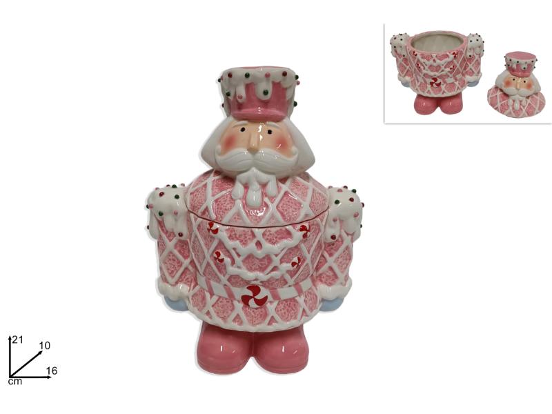 BARATTOLO SOLDATO SCHIACCIANOCI 21CM DECORO CANDY