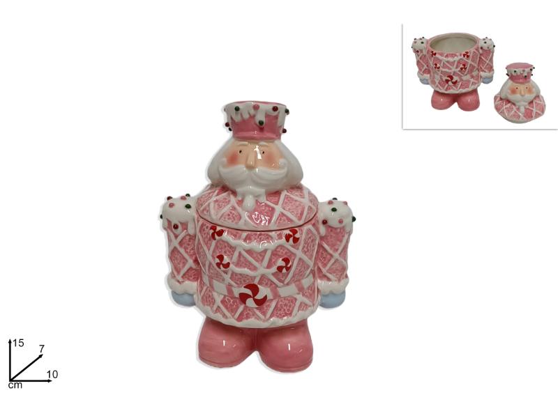 BARATTOLO SOLDATO SCHIACCIANOCI 15CM DECORO CANDY