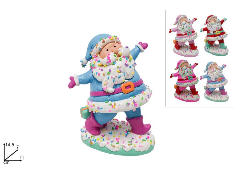 BABBO NATALE DECORO CAKE DESIGN 4 COLORI
