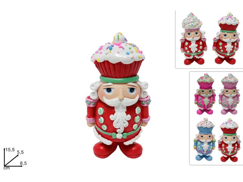 SOLDATO SCHIACCIANOCI DECORO CAKE DESIGN 4 COLORI