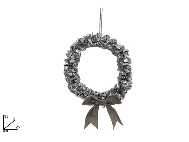 DIETROPORTA CAMPANELLINI CON FIOCCO SILVER
