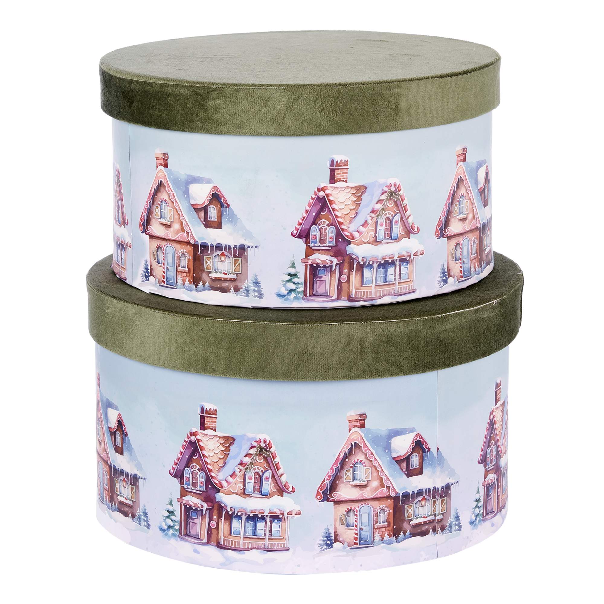 SET 2 SCATOLE CILINDRICHE (M.G.28,5x28,5x16) LIGHT BLUE