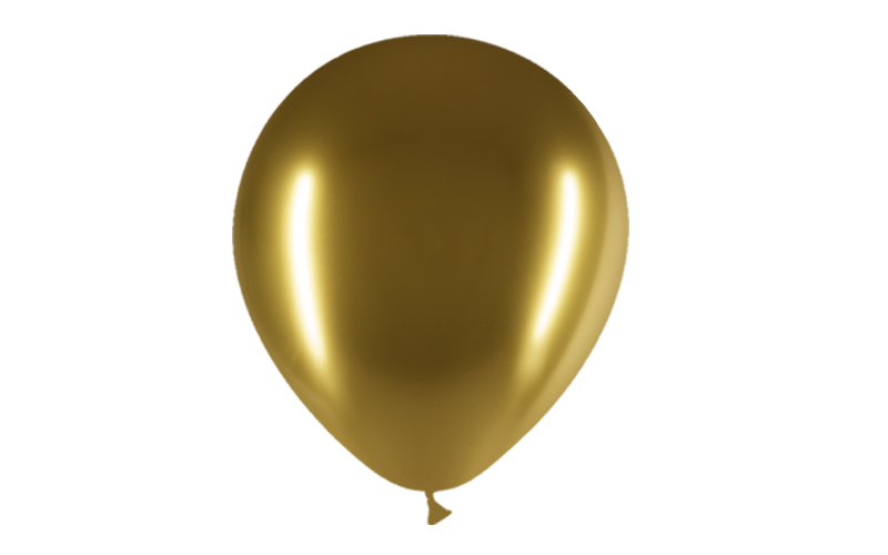 Bag 50 BRILLIANT balloons 12'' (95cm-30cm) Gold b01
