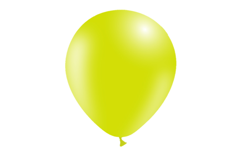 Bag 100 balloons 12'' (95cm-30cm)  Lime green p36
