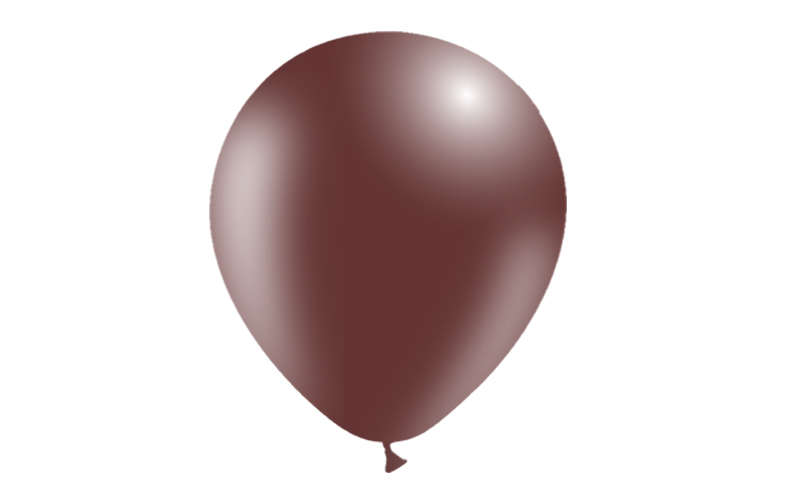 Bag 100 balloons 12'' (95cm-30cm)  Chocolate p40