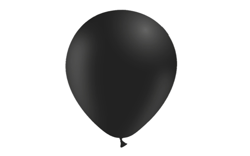 Bag 100 balloons 12'' (95cm-30cm)  Black p41