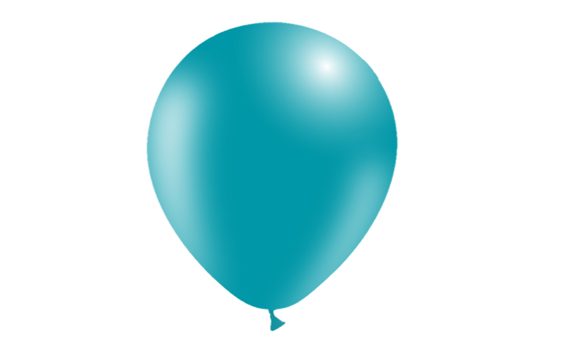 Bag 100 balloons 12'' (95cm-30cm)  Turquoise p43