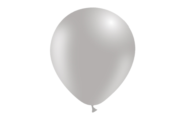 Bag 100 balloons 12'' (95cm-30cm)  Grey p44