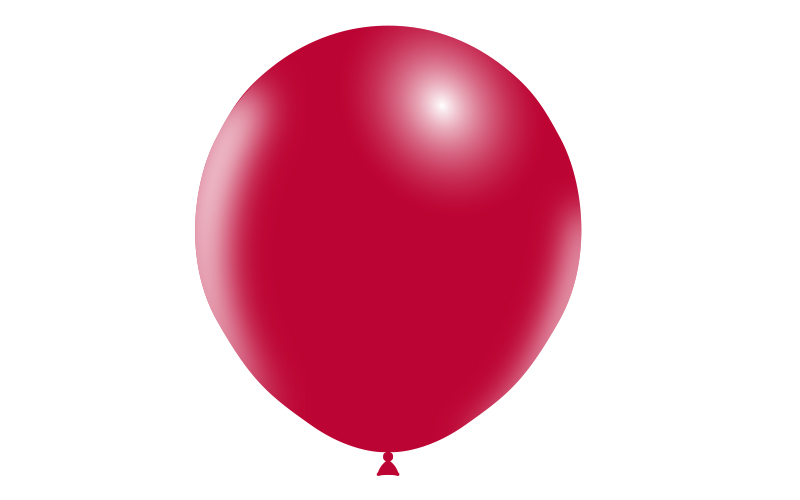 Bag 25 balloons 18'' (140cm-45cm)  Red p25