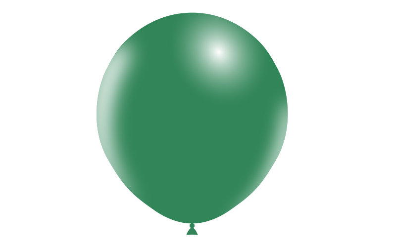 Bag 25 balloons 18'' (140cm-45cm)  Forest Green p39