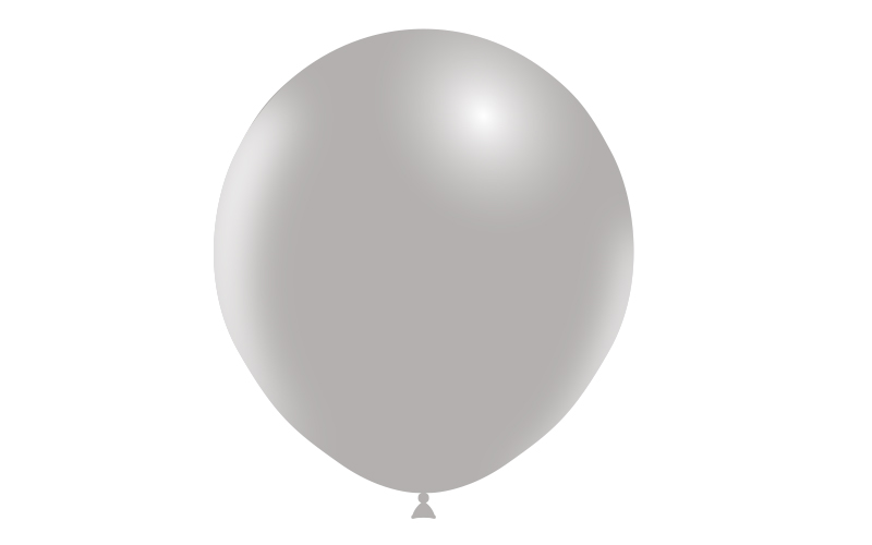 Bag 25 balloons 18'' (140cm-45cm)  Grey p44