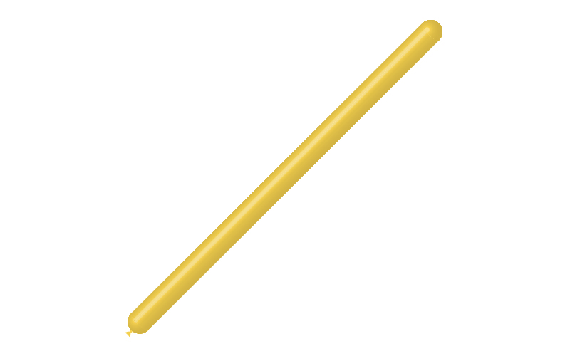 Bag 50 balloons 2'' modelling  Yellow p23