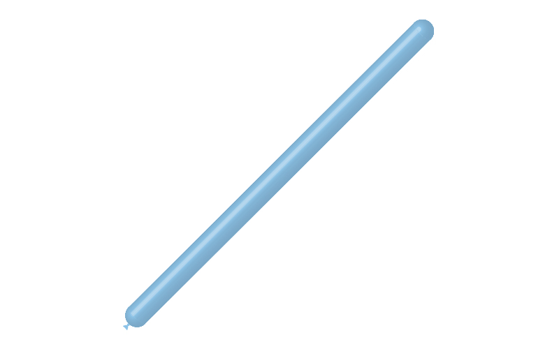 Bag 50 balloons 2'' modelling  Sky blue p33