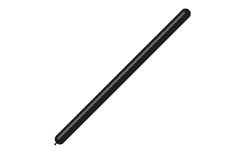 Bag 50 balloons 2'' modelling  Black p41