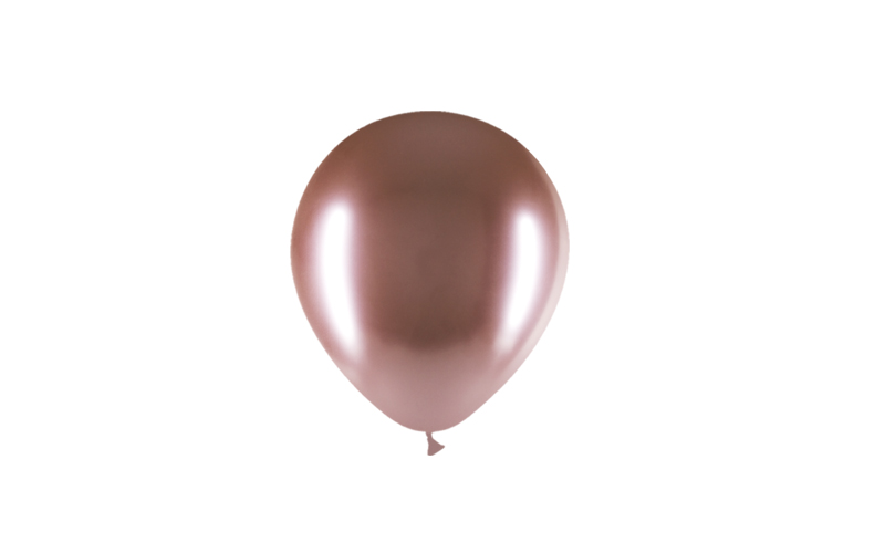Bag 100 BRILLANT balloons 5' (45cm-14cm) Rose gold b07