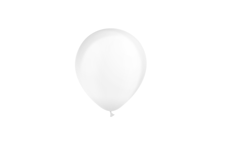 Bag 100 balloons 5' (45cm-14cm) Transparent c00
