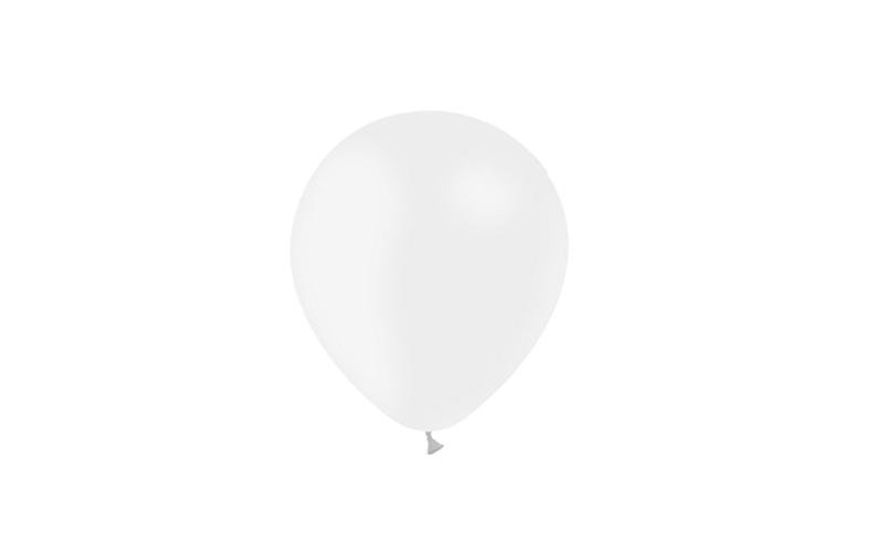 Bag 100 balloons 5' (45cm-14cm)  White p20