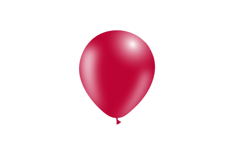 Bag 100 balloons 5' (45cm-14cm)  Red p25