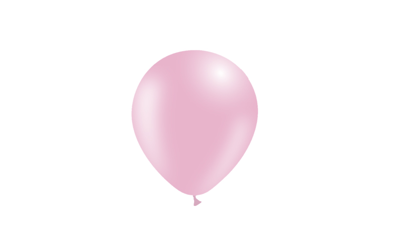 Bag 100 balloons 5' (45cm-14cm)  Baby pink p28