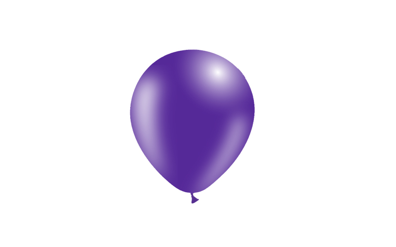 Bag 100 balloons 5' (45cm-14cm)  Purple p32