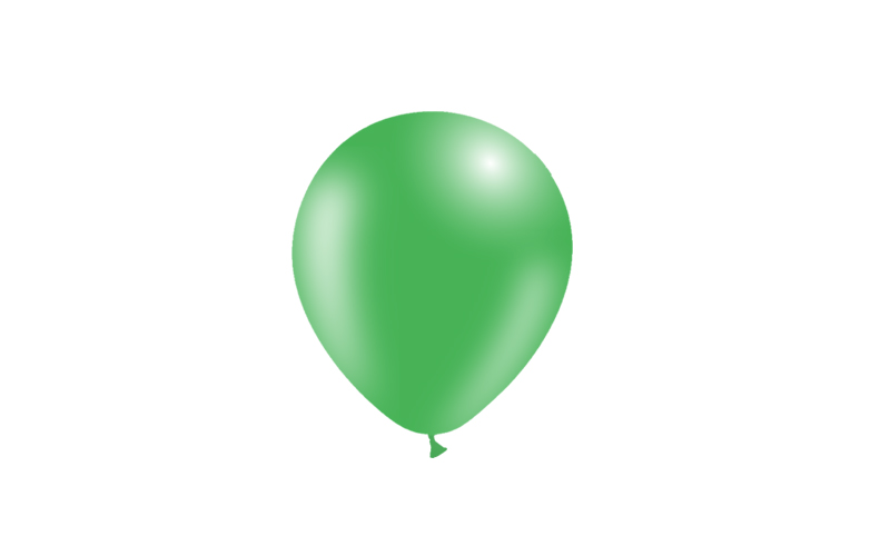 Bag 100 balloons 5' (45cm-14cm)  Green p38