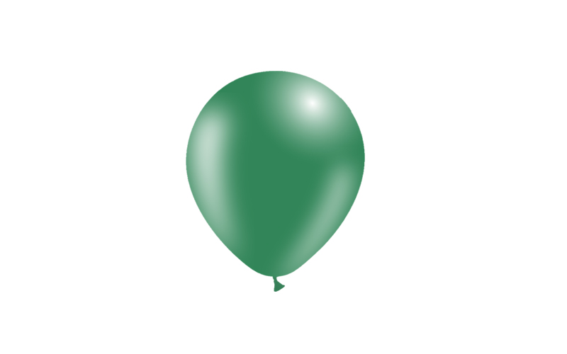Bag 100 balloons 5' (45cm-14cm)  Forest green p39