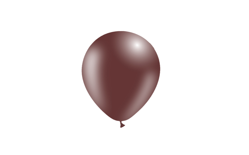 Bag 100 balloons 5' (45cm-14cm)  Chocolate p40