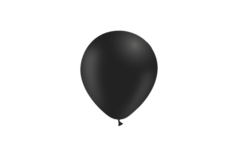Bag 100 balloons 5' (45cm-14cm)  Black p41