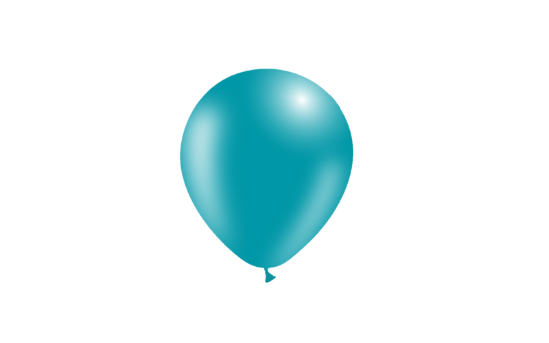 Bag 100 balloons 5' (45cm-14cm)  Turquoise p43