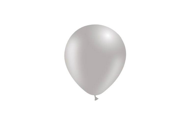 Bag 100 balloons 5' (45cm-14cm)  Grey p44