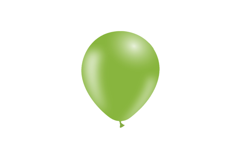 Bag 100 balloons 5' (45cm-14cm)  Apple green p46