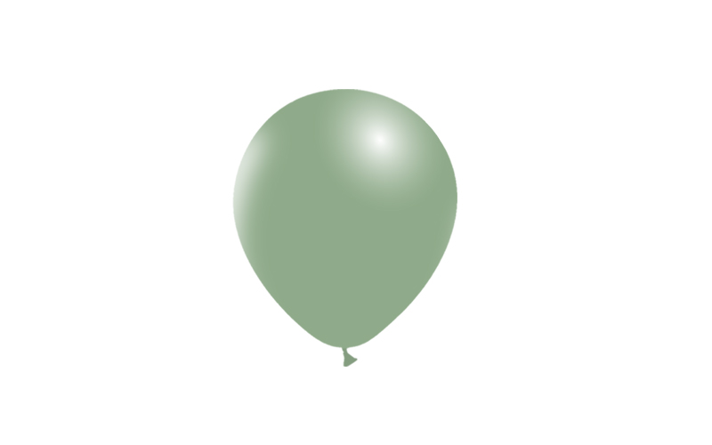 Bag 100 balloons 5' (45cm-14cm)  Vintage Green v02
