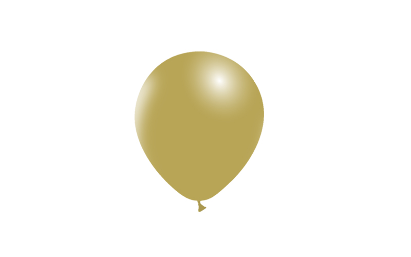 Bag 100 balloons 5' (45cm-14cm)  Vintage Mustard v04