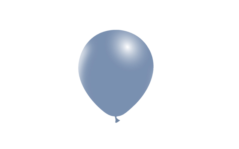 Bag 100 balloons 5' (45cm-14cm)  Vintage Blue v05