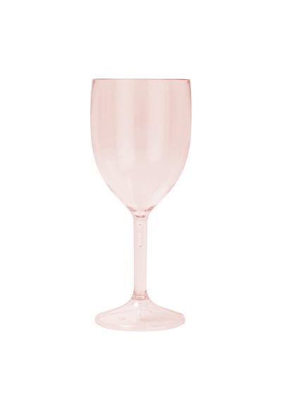Set 2 bicchieri vino plastica semi-trasparente H.17 rose