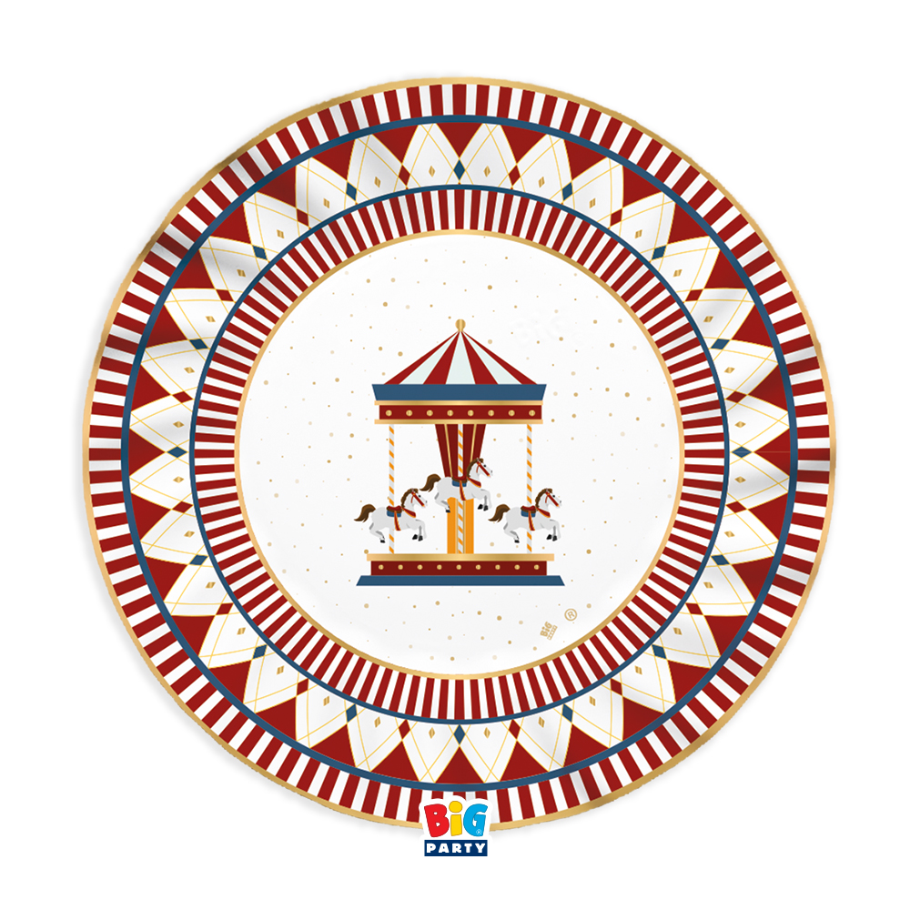 6 Piatti cm.25 Christmas Carousel