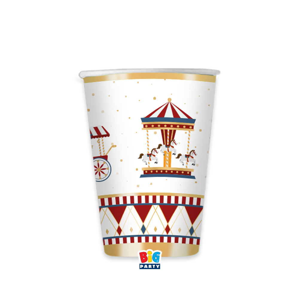 6 Bicchieri cc.250 Christmas Carousel