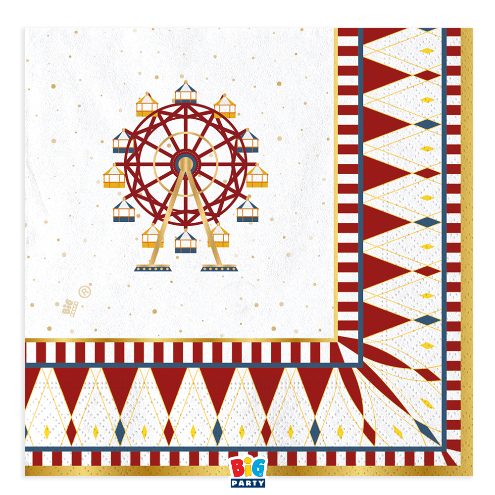 16 Tov.li cm.33 x 33 Christmas Carousel