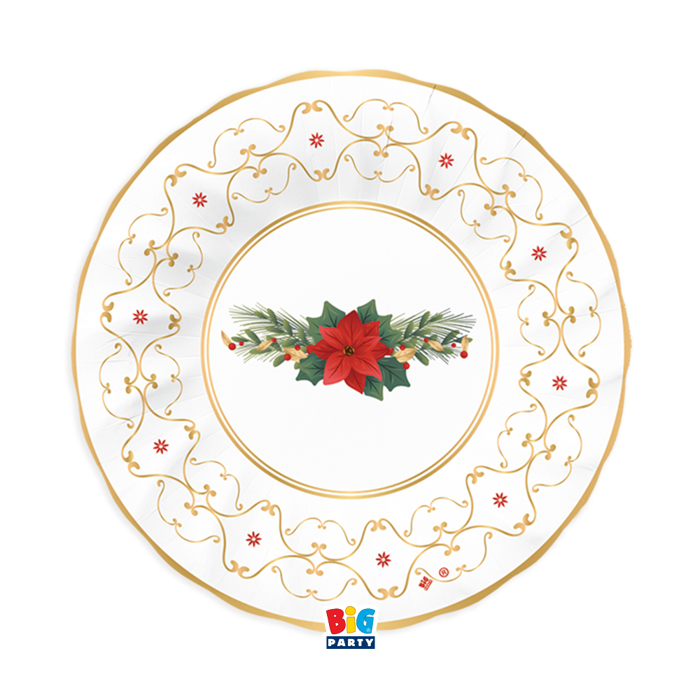 6 Piatti Fondi cm.24 Glam Christmas