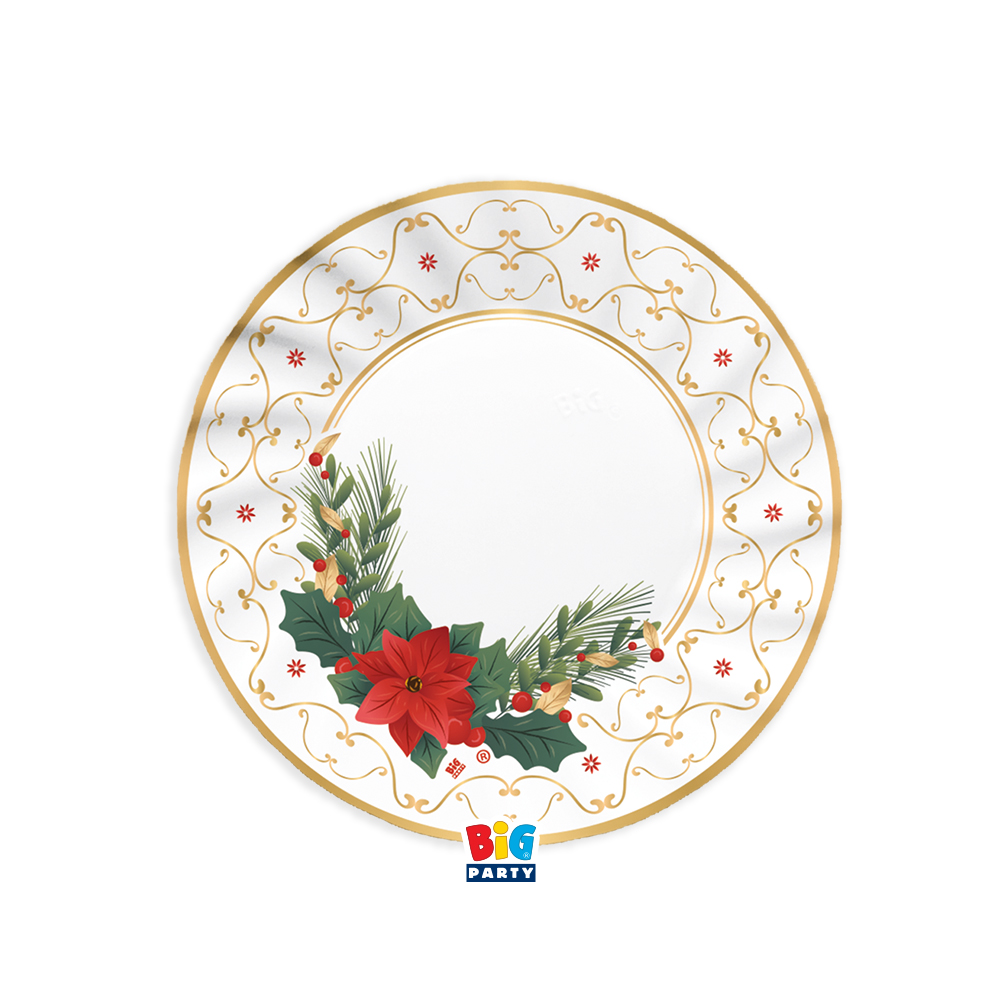 6 Piatti cm.20 Glam Christmas
