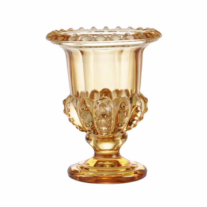 VASO AMBRA CON PIEDE  D.16XH.20,5 CM AMELIE