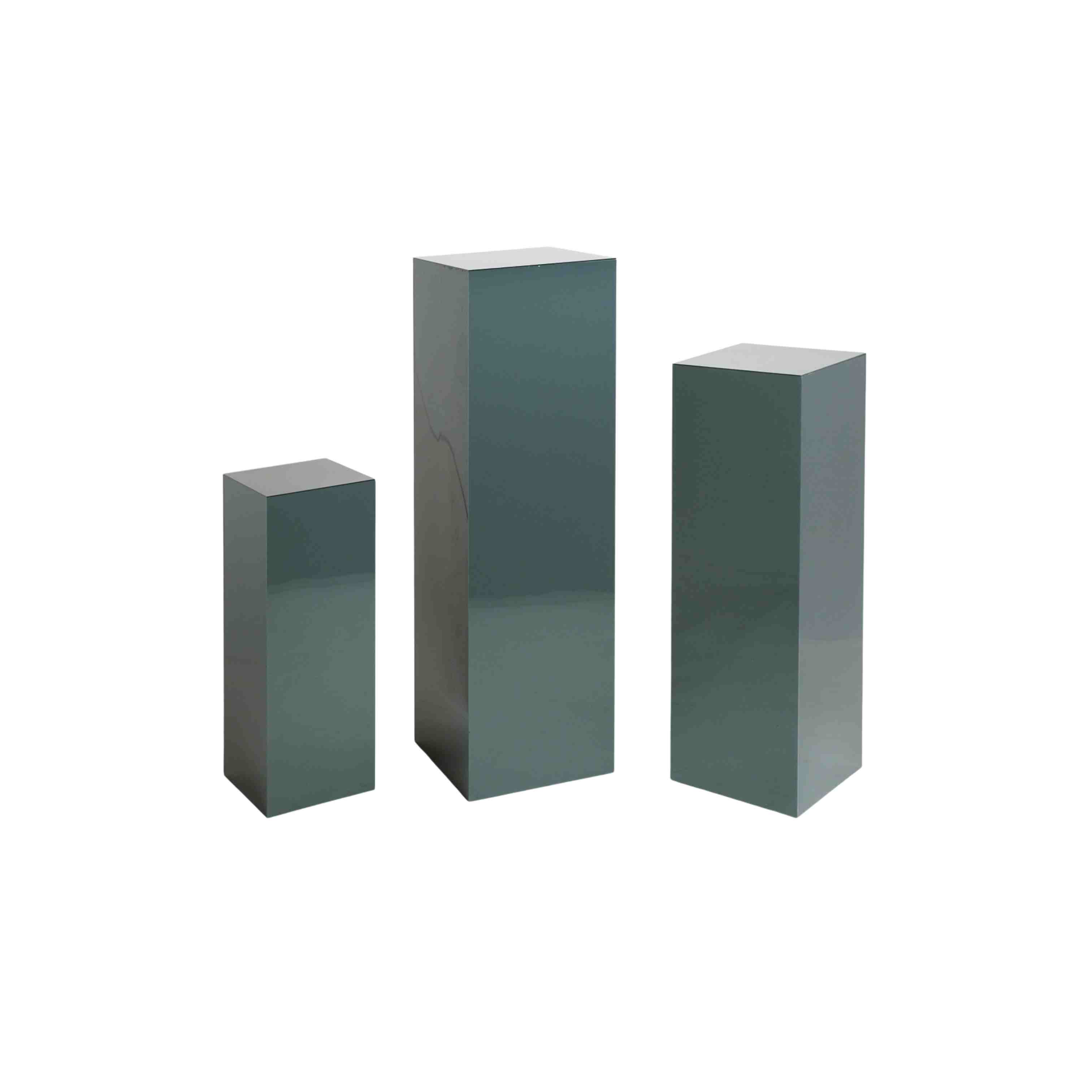 SET 3 ALZATINE PLEXIGLASS NERE (H100/80/60CM) 