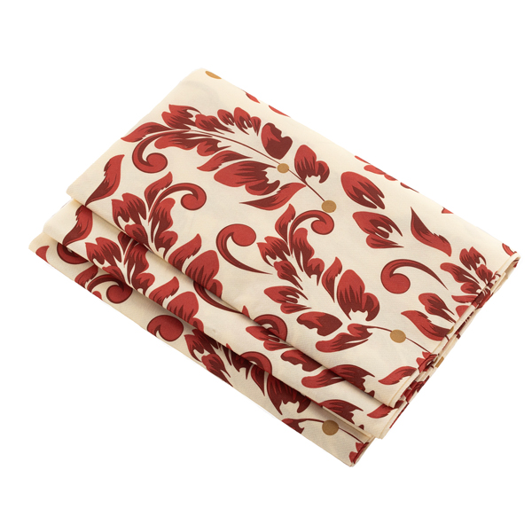 BS.TOVAGLIA AIRLAID CM 140X240 DECORATA ROSSO