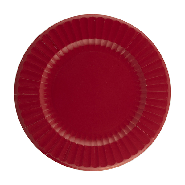 CF.8 PIATTI ROUND CM.27 ROSSO RUBINO